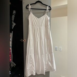 Abercrombie & Fitch White Midi Dress - Size L